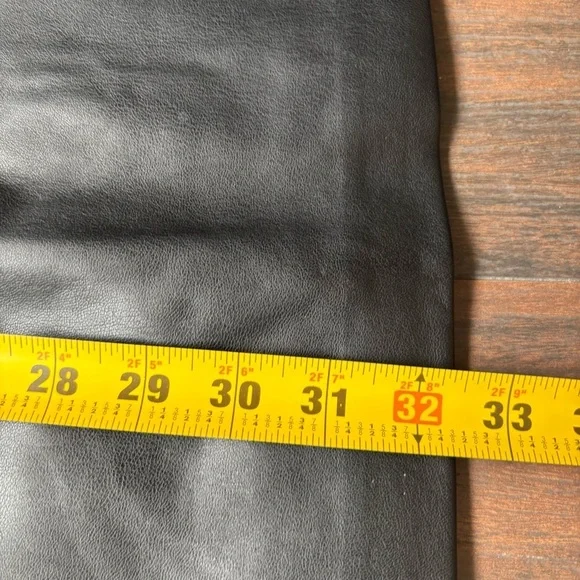 Theory Faux Leather Fitted Sheath Sleeveless Dress Size 2 - Picture 4 of 7